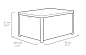 Стол-сундук Арика (Arica storage table), графит