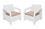 Комплект кресел TWEET Double Seat, цвет: белый