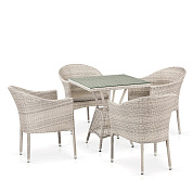 комплект плетеной мебели t706/y350-w85 4pcs latte в официальном магазине viva-verde.ru