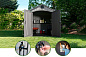 Сарай пластиковый WoodLook 8*10 NEW