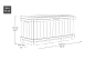 Сундук Кенвуд (KENTWOOD STORAGE BOX) 350л, графит
