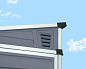 Сарай SkyLight Pent 4x6 серый