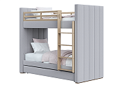 Кровать двухъярусная Cosy (серый)  по выгодным ценам с доставкой по Москве и Регионам от производителя. Более 50 видов детских кроваток, диванов, стульчиков, столов, комплектов. Доставка 24/7. Фирменная гарантия на детскую мебель.