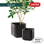 Кашпо Куб L (Keter сube planter L) коричневый