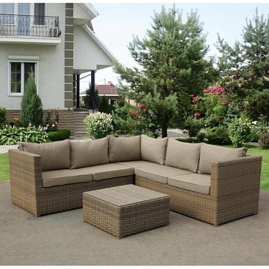 комплект плетеной мебели afm-825bl beige в официальном магазине viva-verde.ru