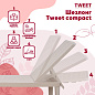Шезлонг Tweet compact, серый