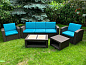Комплект чехлов для Rattan Premium 5 синий