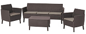 комплект салемо трипл сет (salemo 3 seater set) коричневый в официальном магазине viva-verde.ru