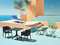 Стол пластиковый складной Siesta Contract Helen Folding Table 60