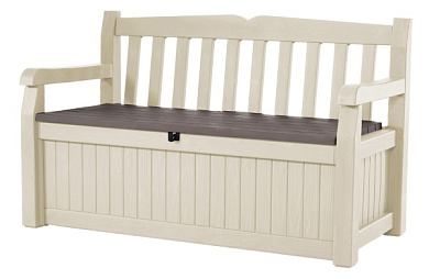 скамья - сундук эден (garden bench eden) бежевый в официальном магазине viva-verde.ru