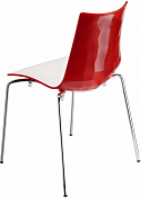 стул пластиковый scab design zebra bicolore 4 legs в официальном магазине viva-verde.ru