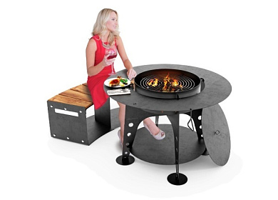 картинка очаг bbq "высокий" от магазина viva-verde.ru