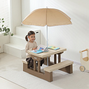 Стол садовый с зонтом UNIX Kids Garden Camel