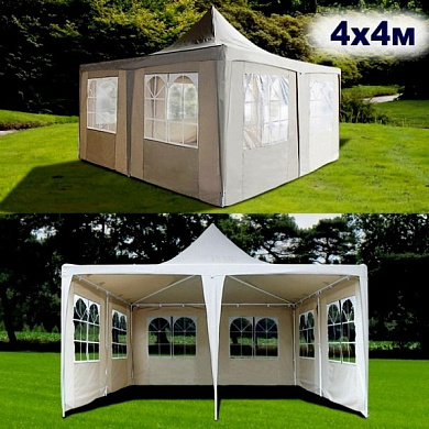 шатер-павильон afm-1032fb beige (4х4) в официальном магазине viva-verde.ru