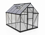 теплица из поликарбоната hybryd 6x8 серый от магазина viva-verde.ru