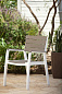 Стул c подлокотниками Гармония (Harmony armchair) белый-капучино