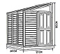 Пластиковый сарай SideMate 4x8