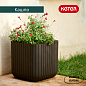 Кашпо Куб S (Keter cube planter S) коричневый
