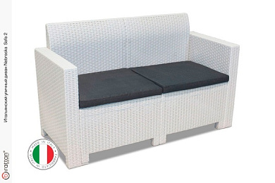 комплект мебели небраска софа 2 / nebraska sofa 2 (2х местный диван), белый в официальном магазине viva-verde.ru