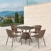 комплект мебели из иск. ротанга t197bt/y137c-w56 light brown (4+1) в официальном магазине viva-verde.ru