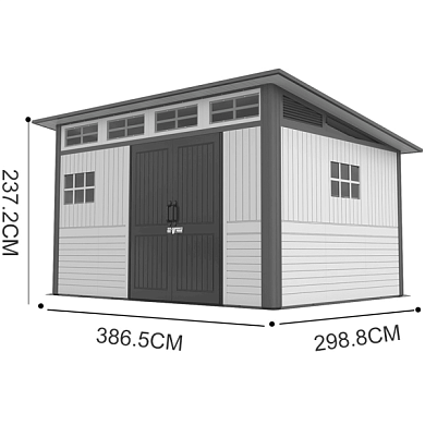 пластиковый сарай flexi house 12,5х10 от магазина viva-verde.ru
