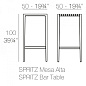 Стол пластиковый барный Vondom Spritz Basic