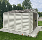 Пластиковый сарай Wood Bridge Plus