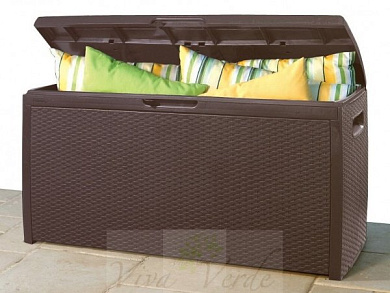 картинка пластиковый ящик-сундук rattan от магазина viva-verde.ru
