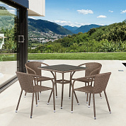 комплект плетеной мебели t282bnt/y137c-w56 light brown 4pcs в официальном магазине viva-verde.ru