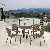 комплект плетеной мебели t282ant/y137c-w56 light brown 4pcs в официальном магазине viva-verde.ru