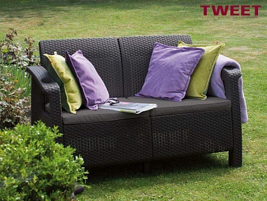 диван из искусственного ротанга tweet sofa seat в официальном магазине viva-verde.ru