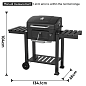 Угольный гриль для барбекю Side Table 2 BBQ