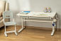 Парта для школьника Iris Grey (New) Cubby Серый