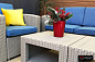 Комплект мебели Раттан Премиум 5 / Rattan Premium 5, серый
