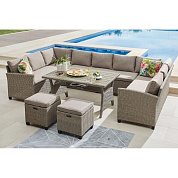 комплект плетеной мебели afm-370b beige в официальном магазине viva-verde.ru