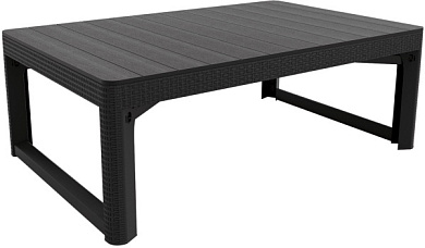 раскладной стол лион (lyon rattan table) графит в официальном магазине viva-verde.ru