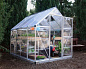 Теплица из поликарбоната HYBRYD 6x8 серый