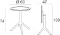 Стол пластиковый складной Siesta Contract Sky Folding Table 60