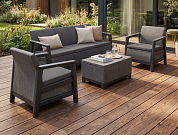 комплект мебели сканди (scandi linea 3 seater set ) графит в официальном магазине viva-verde.ru