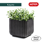 Кашпо Куб S (Keter cube planter S) коричневый