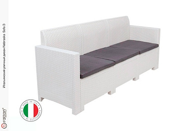 комплект мебели небраска софа 3 / nebraska sofa 3 (3х местный диван), белый в официальном магазине viva-verde.ru