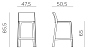 Стул пластиковый полубарный Nardi Trill Stool Mini