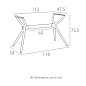 Подстолье пластиковое Siesta Contract Air Legs Medium