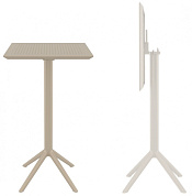 стол пластиковый барный складной siesta contract sky folding bar table 60 в официальном магазине viva-verde.ru