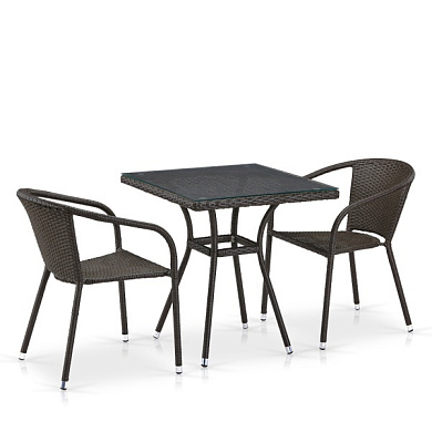 комплект плетеной мебели t282bnt/y137c-w53 brown 2pcs в официальном магазине viva-verde.ru