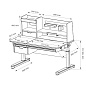 Парта растишка Pensare FunDesk Розовый
