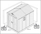 Пластиковый сарай FACTOR 8x11