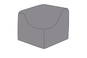 защитный чехол на модуль лунго угловой 86×86×65 см, цвет темно-серый в официальном магазине viva-verde.ru