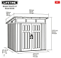 Сарай WoodLook 8,3'х8,3'