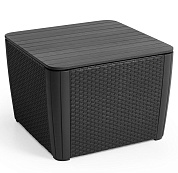 стол-сундук лузон плюс (luzon plus flat wicker), графит в официальном магазине viva-verde.ru